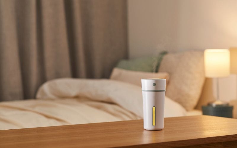 Diffuuseri makuuhuoneessa